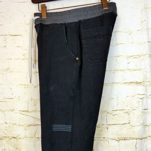 Vuori Joggers Mens S 26x28 Black Balboa Sweatpants Drawstring Performance V406 - Picture 15 of 15